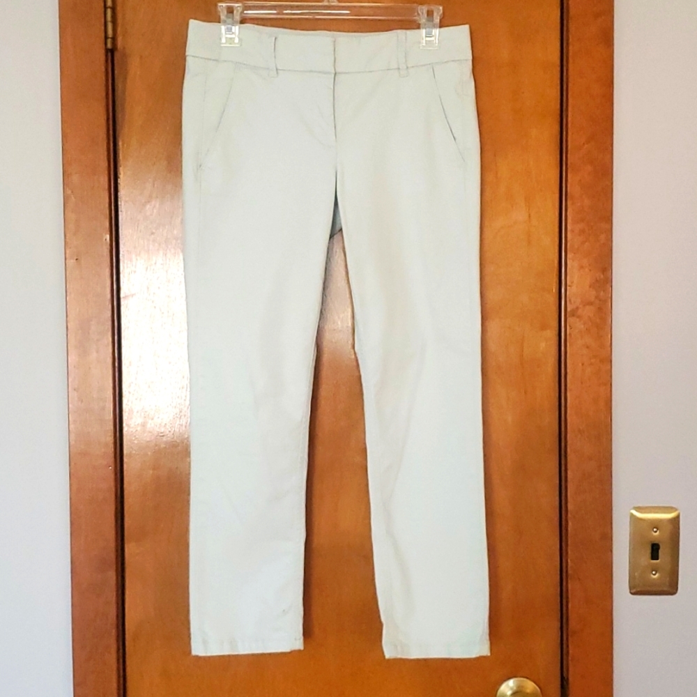 Loft Baby Blue Chino Cropped Pants